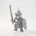 Mô hình hiệp sĩ trung cổ fantasy in 3D - Thumbnail 2