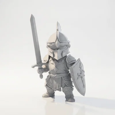 Mô hình hiệp sĩ trung cổ fantasy in 3D