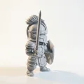 Mô hình hiệp sĩ trung cổ fantasy in 3D - Thumbnail 3