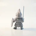 Mô hình hiệp sĩ trung cổ fantasy in 3D - Thumbnail 4