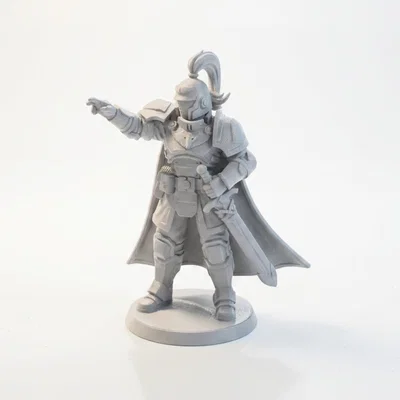 Mô hình Hiệp sĩ chỉ tay phong cách Medieval Fantasy in 3D