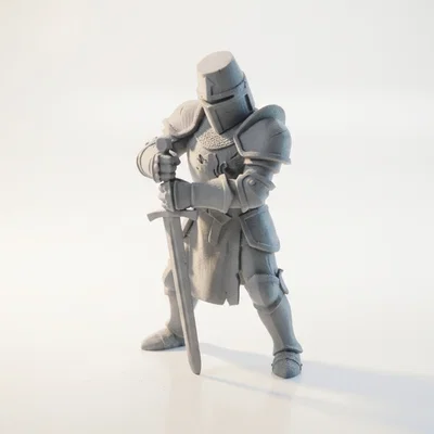 Mô hình Hiệp sĩ Trung cổ (Knight Warrior) in 3D phong cách Fantasy