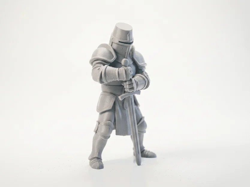 Mô hình Hiệp sĩ Trung cổ (Knight Warrior) in 3D phong cách Fantasy - Image 2