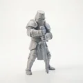Mô hình Hiệp sĩ Trung cổ (Knight Warrior) in 3D phong cách Fantasy - Thumbnail 2
