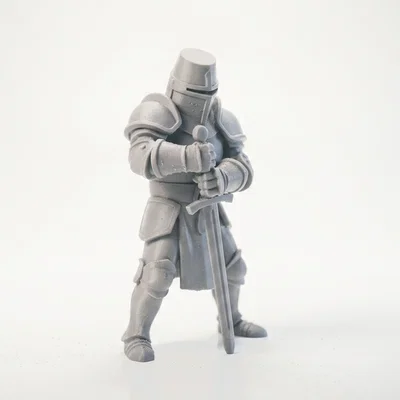 Mô hình Hiệp sĩ Trung cổ (Knight Warrior) in 3D phong cách Fantasy