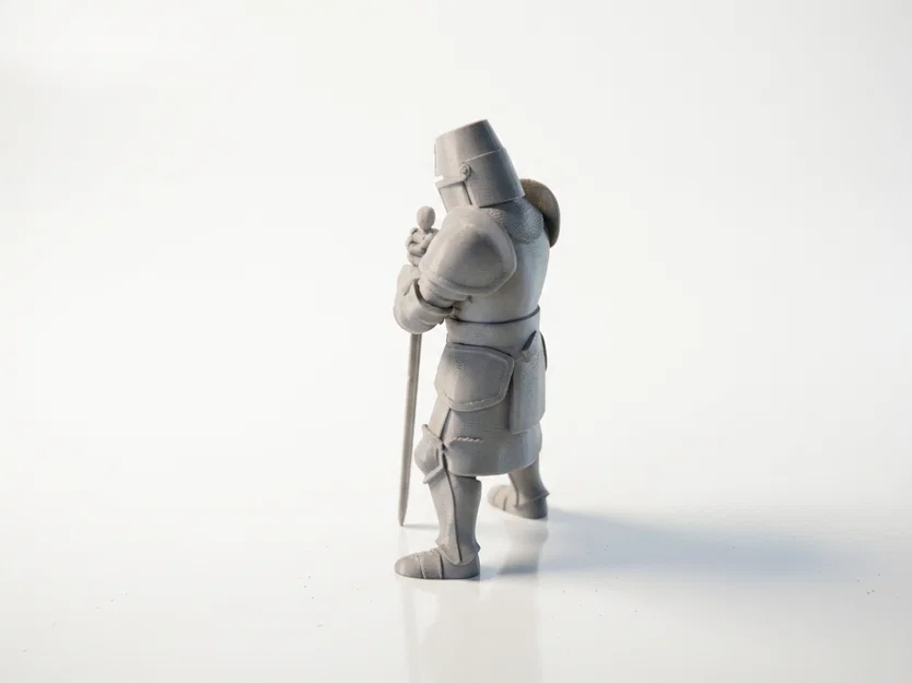 Mô hình Hiệp sĩ Trung cổ (Knight Warrior) in 3D phong cách Fantasy - Image 4