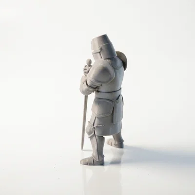 Mô hình Hiệp sĩ Trung cổ (Knight Warrior) in 3D phong cách Fantasy