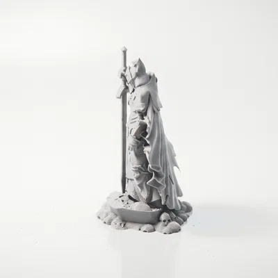 Mô hình hiệp sĩ cầm đại kiếm 3D ấn tượng