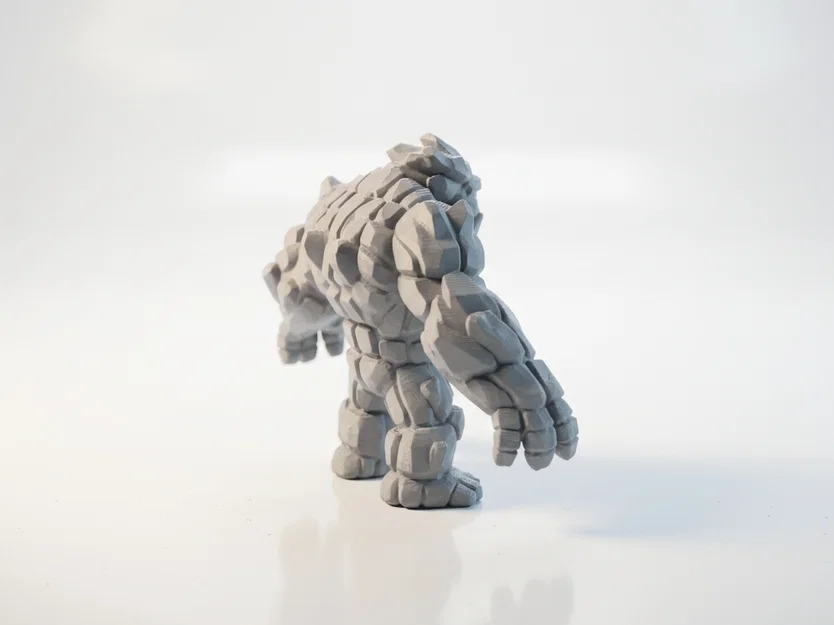 Mô Hình Quái Vật Dung Nham Thần Thoại (Lava Monster) In 3D - Image 3