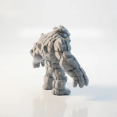 Mô Hình Quái Vật Dung Nham Thần Thoại (Lava Monster) In 3D