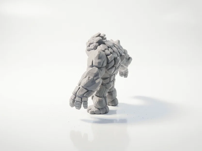 Mô Hình Quái Vật Dung Nham Thần Thoại (Lava Monster) In 3D - Image 4