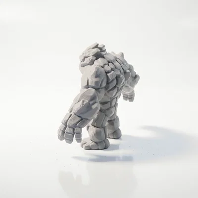 Mô Hình Quái Vật Dung Nham Thần Thoại (Lava Monster) In 3D