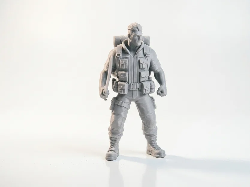 Mô hình chiến binh Machete Man Fantasy 3D Printable - Image 2