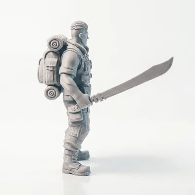 Mô hình chiến binh Machete Man Fantasy 3D Printable
