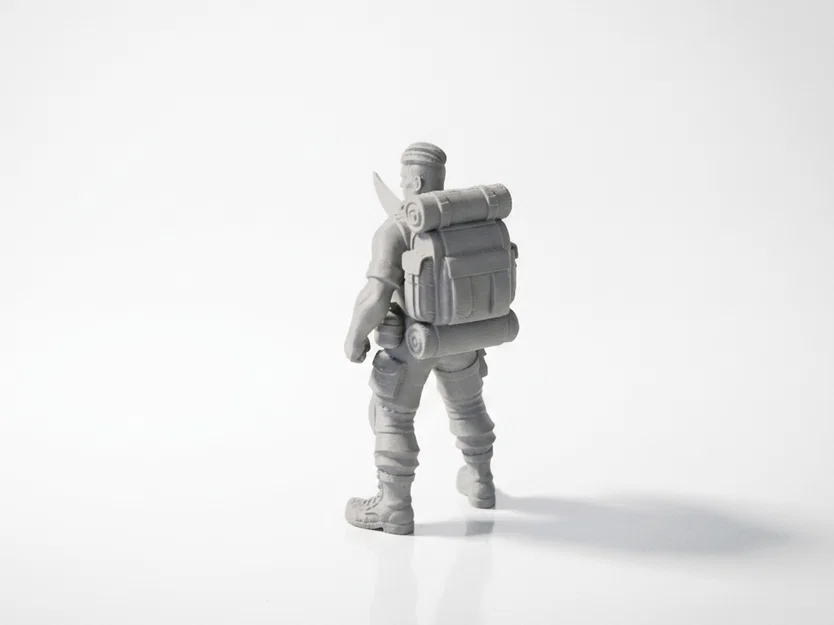 Mô hình chiến binh Machete Man Fantasy 3D Printable - Image 4