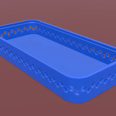 Khay Đựng Đồ Đa Năng Có Nắp (220x100x30mm) - Mẫu In 3D Đẹp