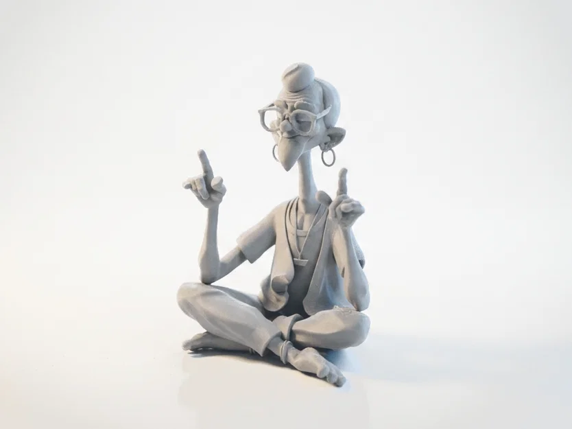 Mô hình tượng người ngồi thiền phong cách Fantasy (In 3D) - Image 1