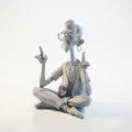Mô hình tượng người ngồi thiền phong cách Fantasy (In 3D) - Thumbnail 1