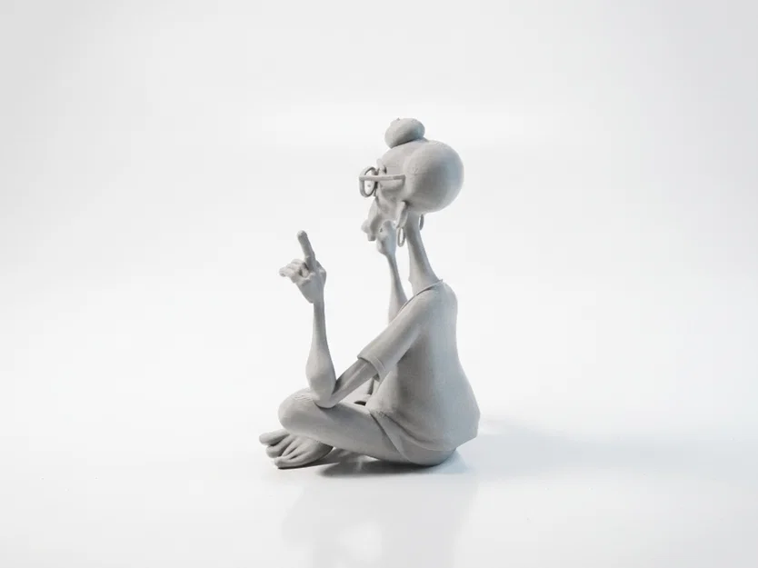 Mô hình tượng người ngồi thiền phong cách Fantasy (In 3D) - Image 4
