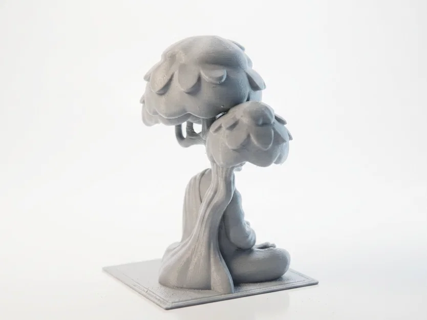 Mô hình 3D Sư thầy ngồi thiền dưới gốc cây phong cách Fantasy - Image 3