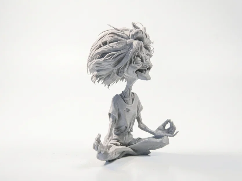Mô hình 3D Người Đàn Ông Thiền Định Phong Cách Fantasy - Image 2