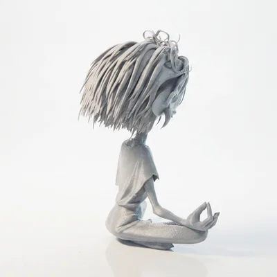 Mô hình 3D Người Đàn Ông Thiền Định Phong Cách Fantasy