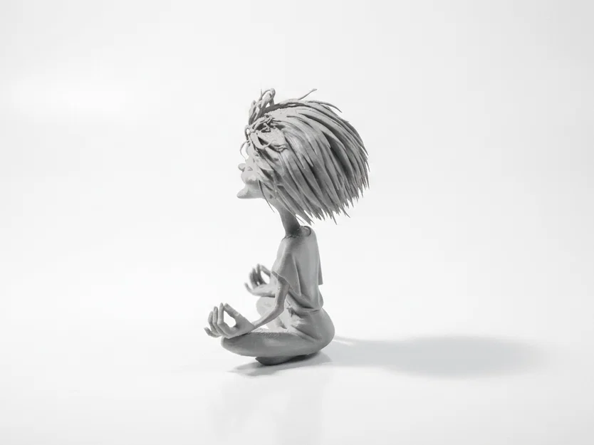 Mô hình 3D Người Đàn Ông Thiền Định Phong Cách Fantasy - Image 4