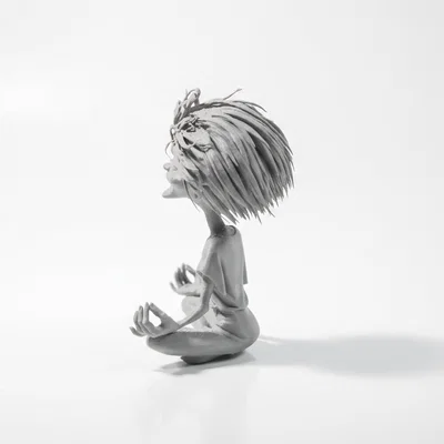 Mô hình 3D Người Đàn Ông Thiền Định Phong Cách Fantasy