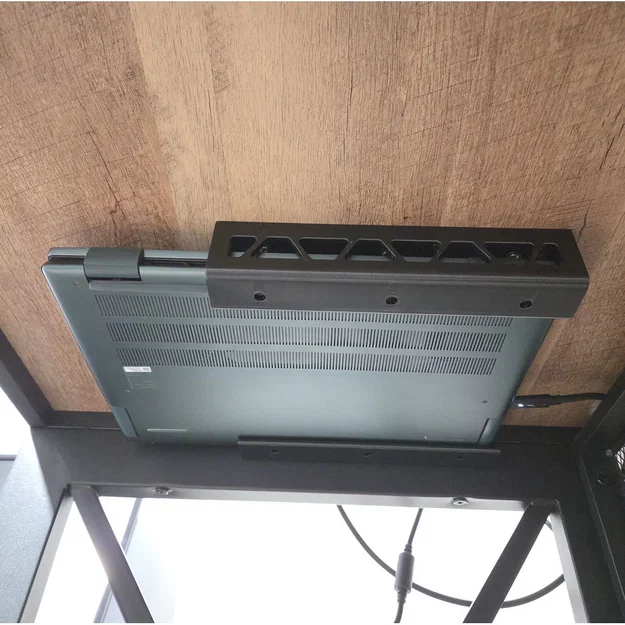 Bộ giá treo laptop dưới gầm bàn (Under Desk Mounting Brackets) - Image 1
