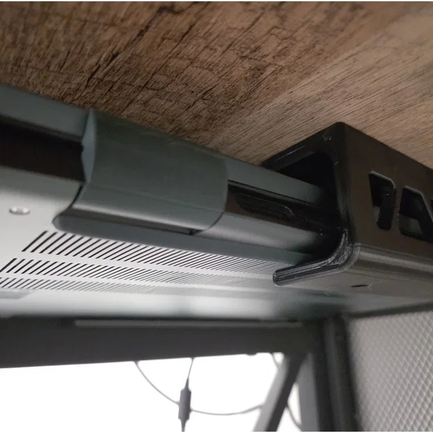 Bộ giá treo laptop dưới gầm bàn (Under Desk Mounting Brackets) - Image 2