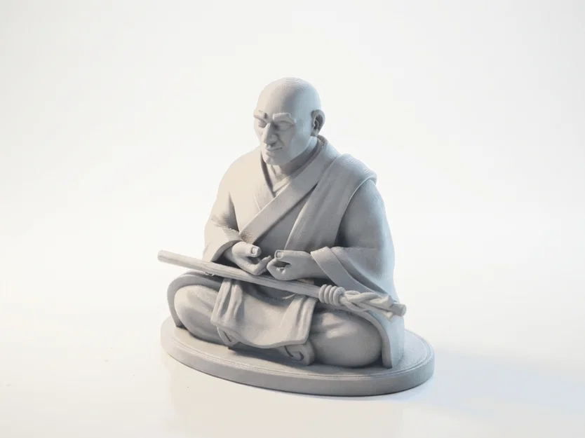 Mô hình tượng Sư Thầy Thiền định in 3D phong cách nghệ thuật - Image 1