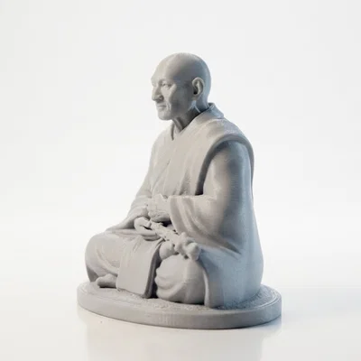 Mô hình tượng Sư Thầy Thiền định in 3D phong cách nghệ thuật