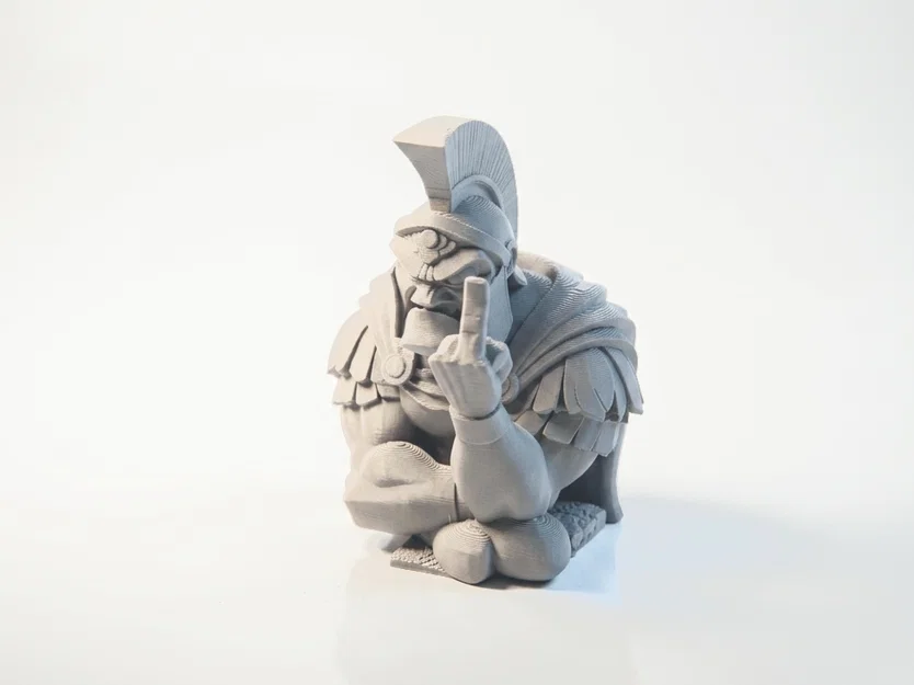 Tượng Đấu Sĩ Ngón Tay Thối - Mô Hình 3D Fantasy Độc Đáo - Image 1