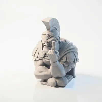 Tượng Đấu Sĩ Ngón Tay Thối - Mô Hình 3D Fantasy Độc Đáo