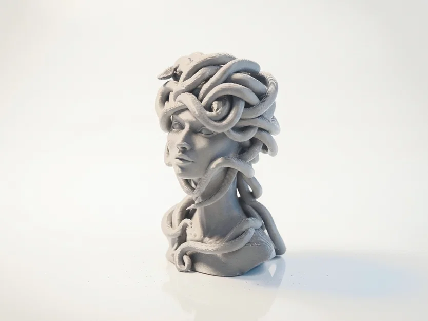 Tượng Bán Thân Medusa Thần Thoại Hy Lạp - Mẫu In 3D - Image 1
