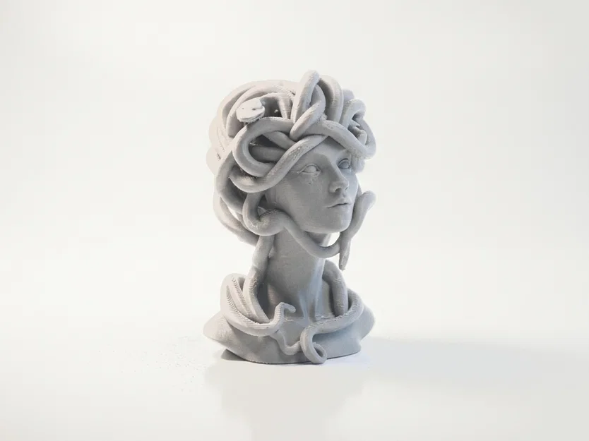 Tượng Bán Thân Medusa Thần Thoại Hy Lạp - Mẫu In 3D - Image 2