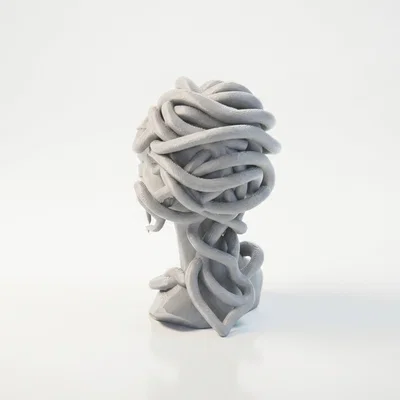 Tượng Bán Thân Medusa Thần Thoại Hy Lạp - Mẫu In 3D