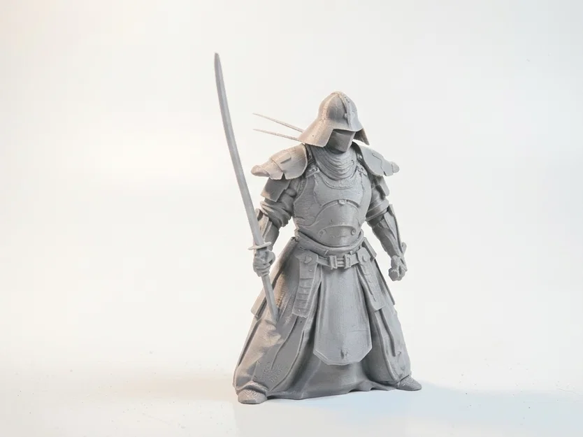 Mô Hình 3D Võ Sĩ Samurai Mini - Tượng Chiến Binh Fantasy Để Bàn - Image 2