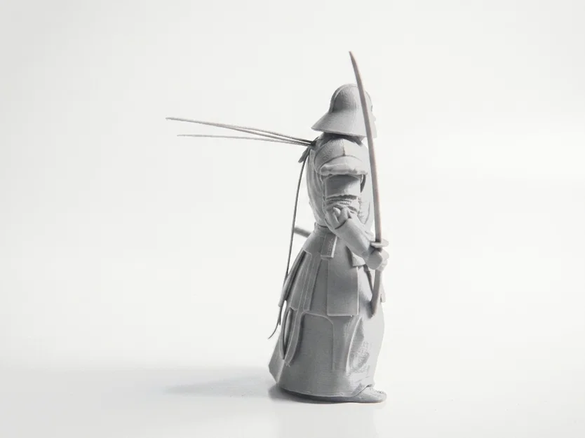 Mô Hình 3D Võ Sĩ Samurai Mini - Tượng Chiến Binh Fantasy Để Bàn - Image 3