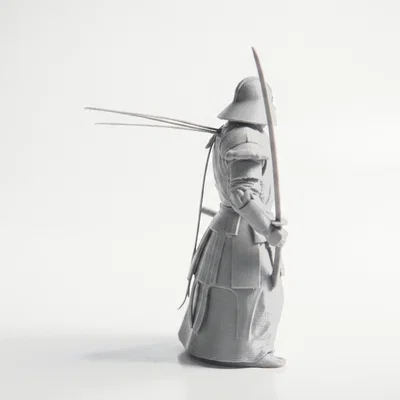 Mô Hình 3D Võ Sĩ Samurai Mini - Tượng Chiến Binh Fantasy Để Bàn