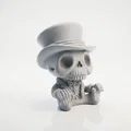 Mô hình 3D bộ xương nhỏ ngồi đội mũ - Mini Skeleton Sat Fantasy Figurine - Thumbnail 2
