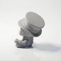 Mô hình 3D bộ xương nhỏ ngồi đội mũ - Mini Skeleton Sat Fantasy Figurine - Thumbnail 4