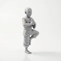 Mô hình 3D Chú tiểu thiền định - Tượng trang trí phong cách giả tưởng - Thumbnail 2