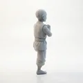 Mô hình 3D Chú tiểu thiền định - Tượng trang trí phong cách giả tưởng - Thumbnail 3