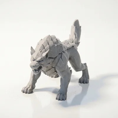 Mô hình 3D Monster Hound - Sinh vật giả tưởng huyền thoại