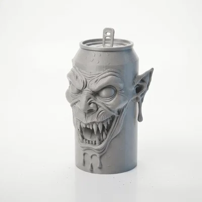 Mô hình in 3D lon nước Monster Energy phong cách kinh dị