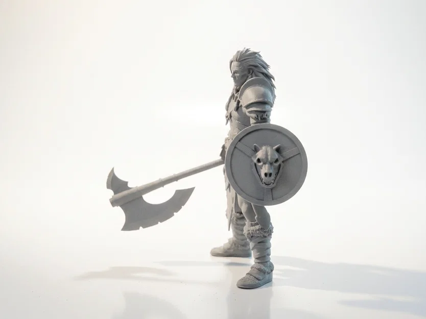Mô hình Chiến binh Thợ săn Quái vật Fantasy 3D - Image 1