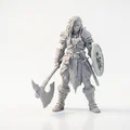 Mô hình Chiến binh Thợ săn Quái vật Fantasy 3D - Thumbnail 2