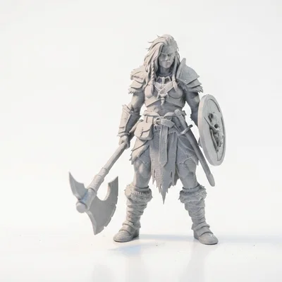 Mô hình Chiến binh Thợ săn Quái vật Fantasy 3D