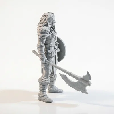 Mô hình Chiến binh Thợ săn Quái vật Fantasy 3D